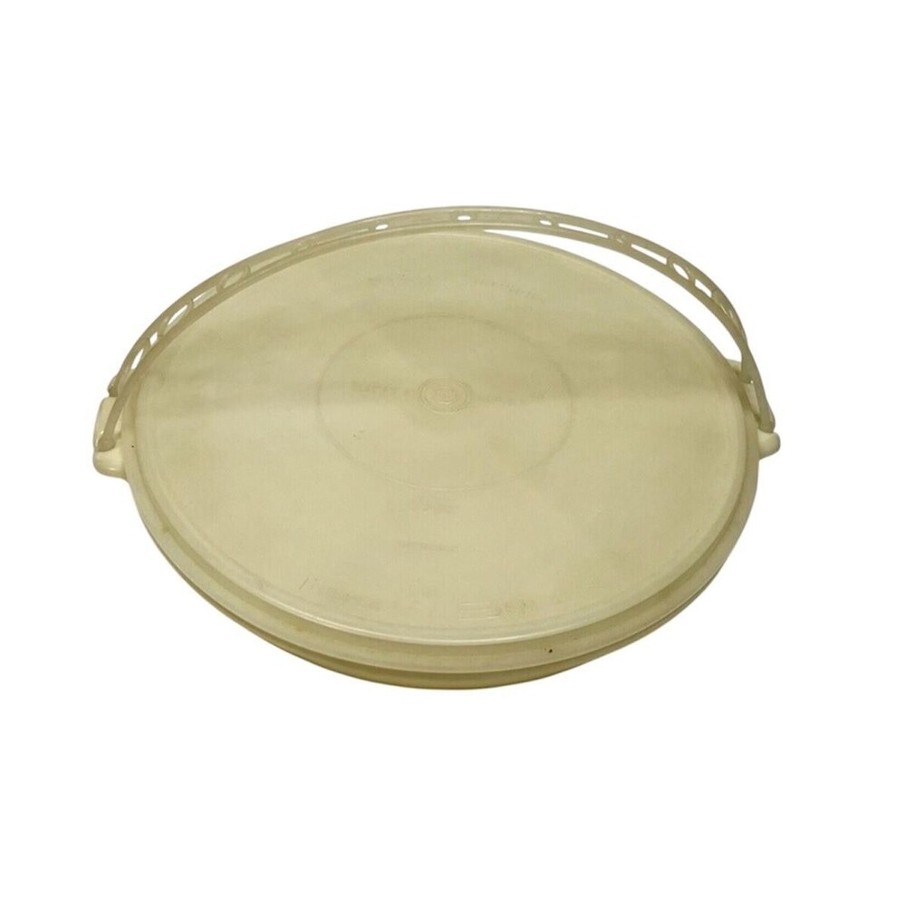 Vintage Tupperware Serving Tray Lot 3 Divided Party Platter 405 608 Handles - Picture 2 of 5